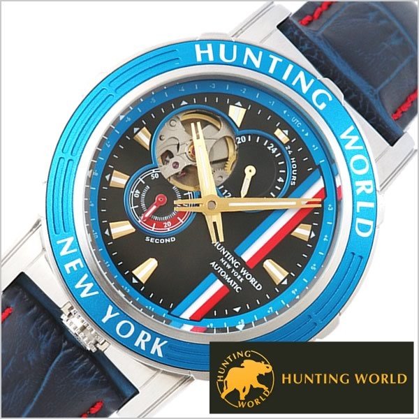 ハンティング ワールド 腕時計 HUNTING WORLD 時計 アディショナルタイム HW993BL メンズ