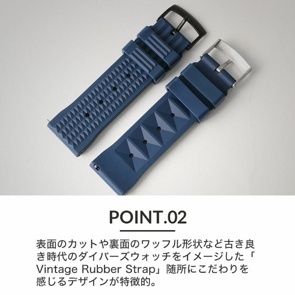 MOD FKM VINTAGE RUBBER STRAP ヴィンテージ ラバー ストラップ 20mm