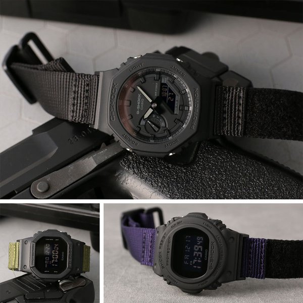 互換品】G-SHOCK ジーショック 対応 ベルト MOD VELCRO ARMY STRAP