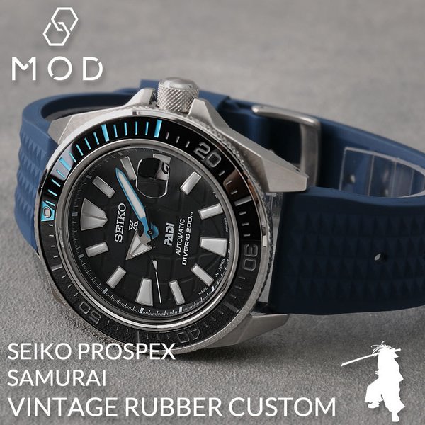 当店限定SET カスタム セイコー 腕時計 SEIKO 時計 FKMラバーSET サムライ SAMURAI プロスペックス ダイバー スキューバ パディ スペシャル PADI PROSPEX