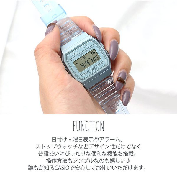 デジタル 腕時計 レディース スケルトン クリア ホワイト 透明 ウォッチ 韓国 正規認証品 新規格