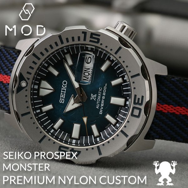 カスタム セイコー 腕時計 SEIKO 時計 セイコー SEIKO プロスペックス モンスター シリーズ MONSTER PROSPEX NATO  ナトー タイプ ベルト SBDY105 SBDY115