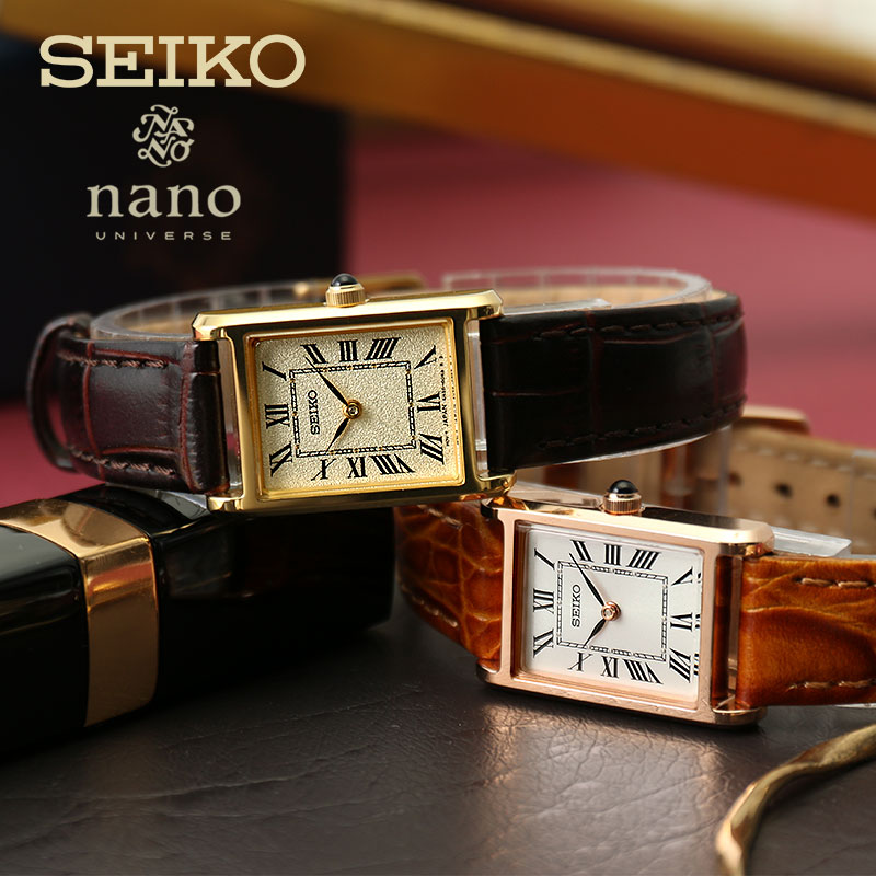 新品SEIKOセイコー腕時計ソーラーレディース逆輸入シンプルゴールドシルバー