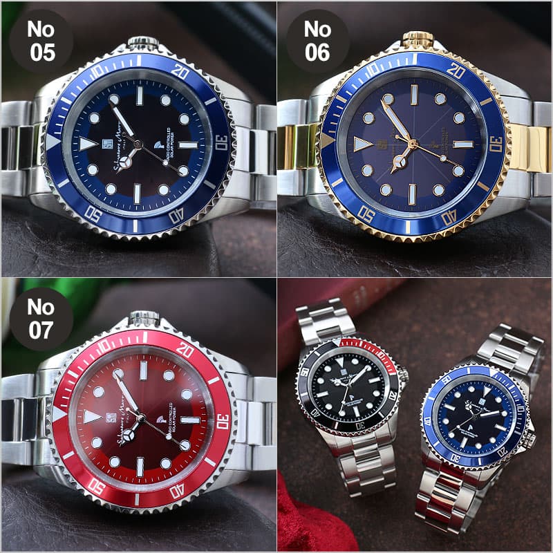 【電池交換済】サルバトーレ マーラ ダイヤ 天然 18K リューズ 腕時計 電池交換 時刻調整不要】サルバトーレマーラ 時計 メンズ 腕時計