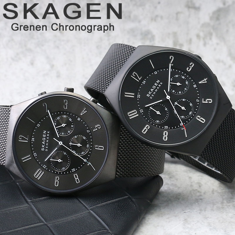 【ビジネス時計に】スカーゲン 時計 SKAGEN 腕時計 GRENEN メンズ 男性 プレゼント ギフト 人気 ブランド おすすめ 定番 シンプル  見やすい メッシュベルト