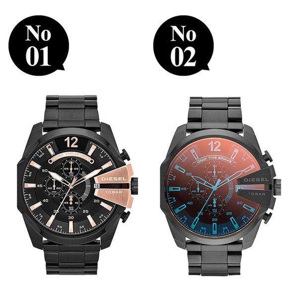 ディーゼル 時計 メンズ DIESEL 腕時計 ディーゼル時計 メガチーフ MEGA CHIEF メンズ腕時計 ブランド クロノグラフ ビッグフェイス ブラック｜hstyle｜02