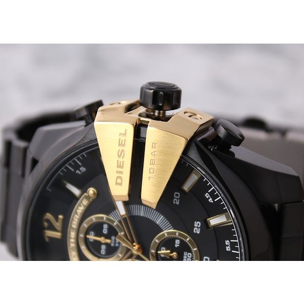 ディーゼル 時計 メンズ DIESEL 腕時計 ディーゼル時計 メガチーフ MEGA CHIEF メンズ腕時計 ブランド クロノグラフ ビッグフェイス  ブラック