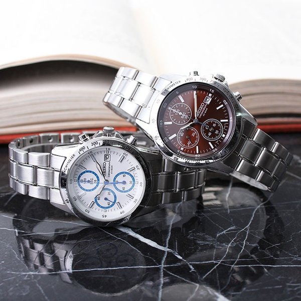 日本価格SEIKO 新品 SPIRIT セイコー 腕時計 スピリット SMART スマート ソーラー 未使用品 SBPY119 メンズ クロノグラフ スピリット