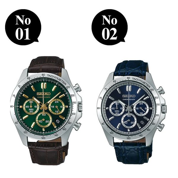 セイコー 腕時計 メンズ SEIKO 時計 セイコーセレクション SELECTION クロノグラフ セイコー腕時計 セイコー時計 メンズ腕時計 革ベルト ブラック｜hstyle｜02