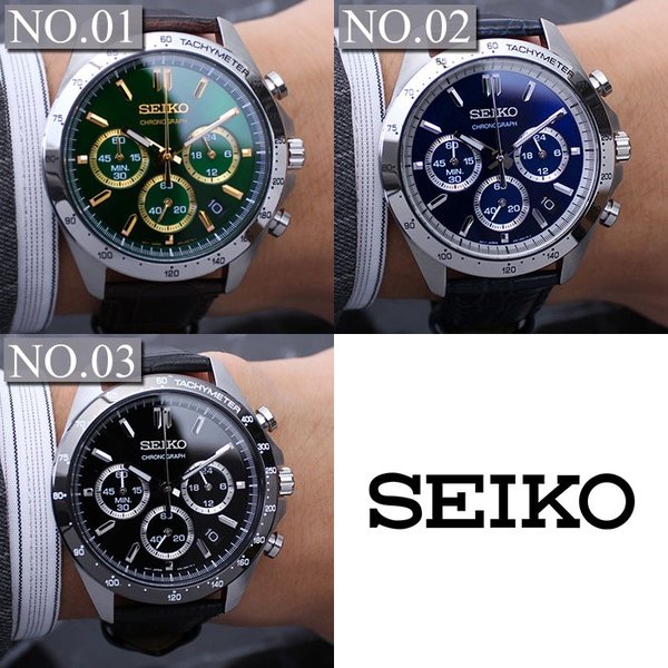 セイコー 腕時計 メンズ SEIKO 時計 セイコーセレクション SELECTION クロノグラフ セイコー腕時計 セイコー時計 メンズ腕時計 革ベルト ブラック｜hstyle｜06