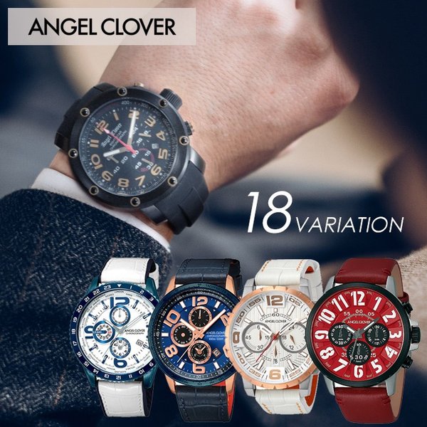 エンジェルクローバー 腕時計 AngelClover 時計 エンジェル クローバー Angel Clover メンズ スーツ ビジネス ビジカジ カジュアル ホワイト ブラック