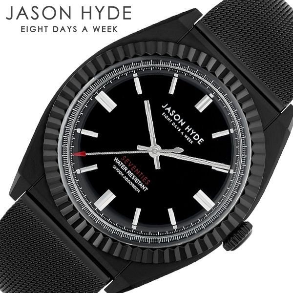 ジェイソン・ハイド 腕時計 JASON HYDE 時計ウーノ UNO メンズ 腕時計 ブラック JH10009