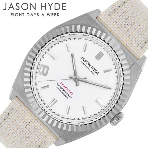 ジェイソン・ハイド 腕時計 JASON HYDE 時計エイト Eight レディース 腕時計 ホワイト JH20014