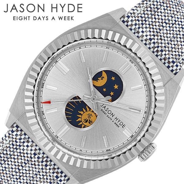 ジェイソン・ハイド 腕時計 JASON HYDE 時計ルナティコ LUNATICO メンズ 腕時計 シルバー JH41007
