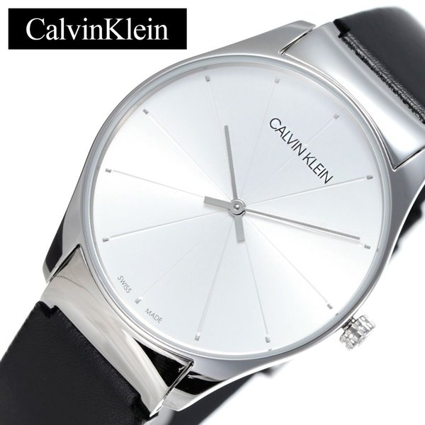 カルバンクライン 腕時計 CalvinKlein 時計 クラシックトゥー Classic Too メンズ シルバー K4D211C6