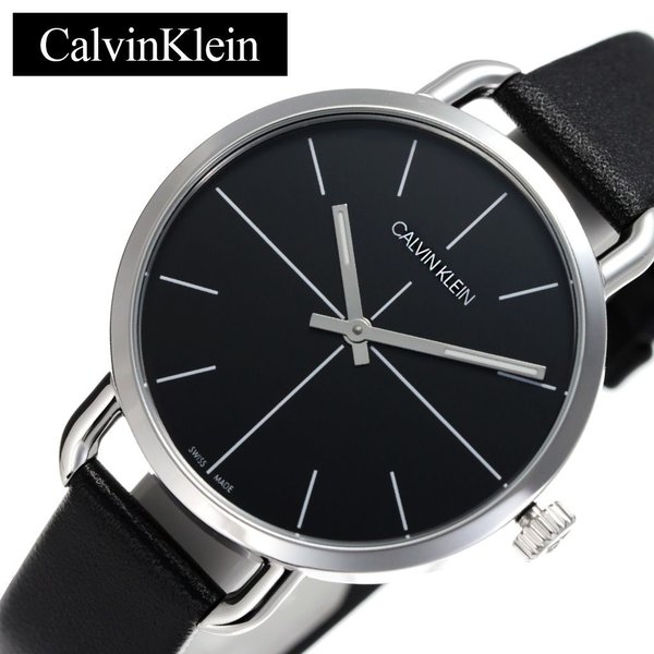 カルバンクライン 腕時計 CalvinKlein 時計 イーブンエクステンション Even Extension レディース ブラック K7B231CZ