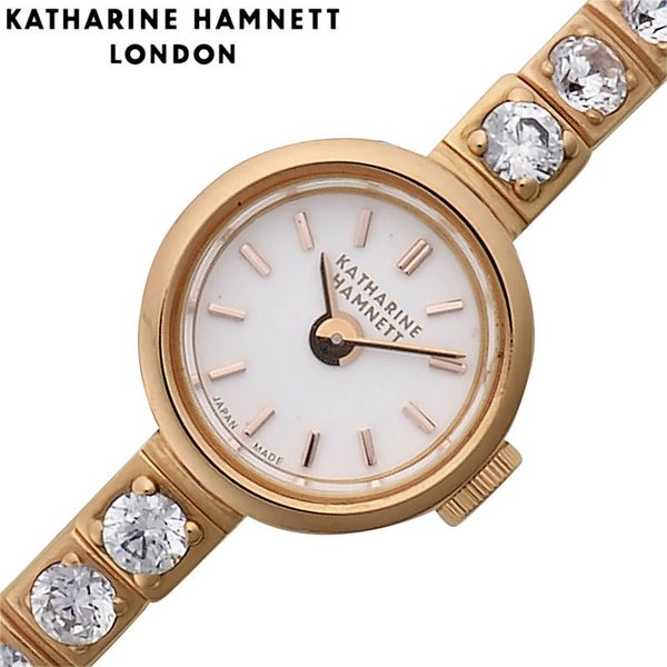 キャサリンハムネット 腕時計 KATHARINEHAMNETT 時計 KATHARINEHAMNETT 腕時計 キャサリンハムネット 時計 レディース ホワイト KH7713-B04D