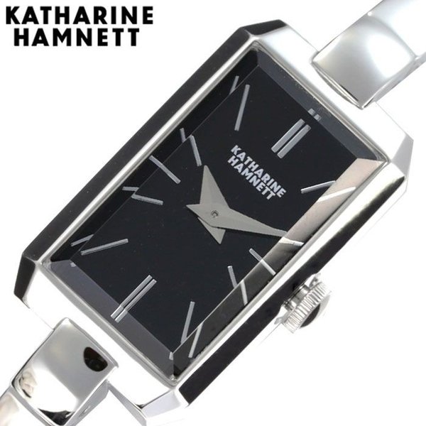 キャサリンハムネット 腕時計 KATHARINEHAMNETT 時計 レクタングル RECTANGLE レディース ブラック  KH80H8-B34