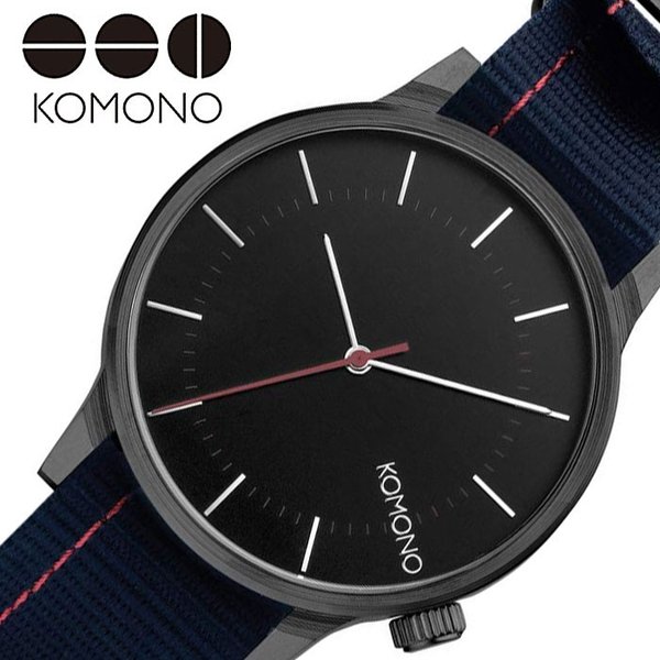 コモノ 腕時計 KOMONO 時計 ウインストン リーガル WINSTON REGAL レディース ブラック  KOM-W2274