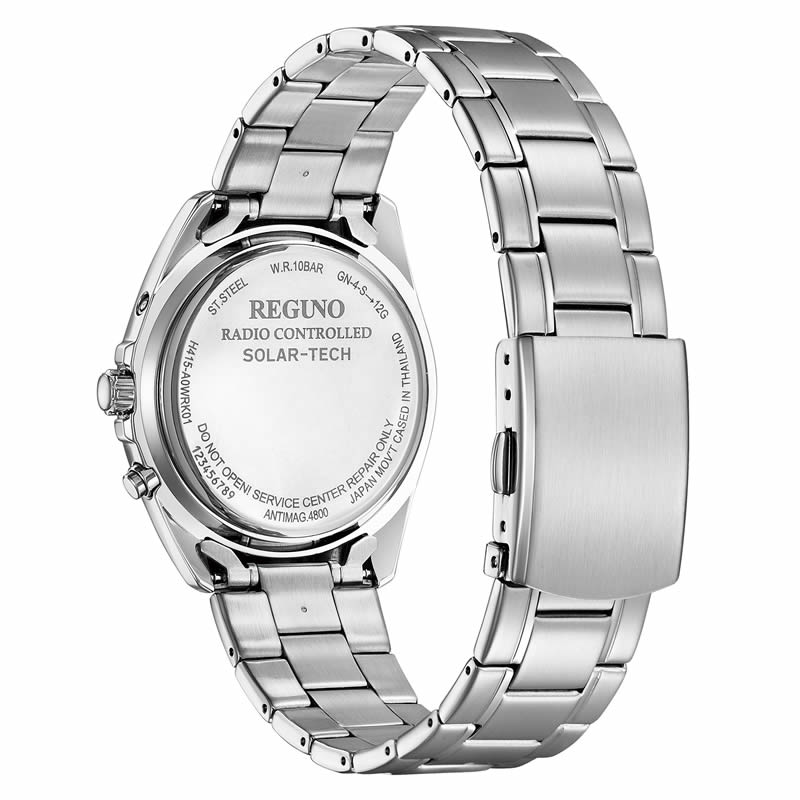 シチズン 腕時計 レグノ CITIZEN REGUNO メンズ ブルー シルバー 時計 