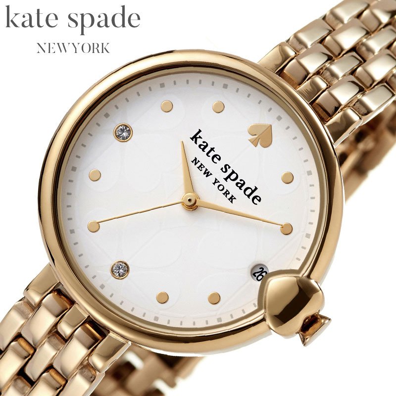 ケイトスペード 腕時計 kate spade 時計 チェルシーパーク 女性 レディース メタル メタルベルト 日付 デイト 花 キラキラ アナログ 入学祝い 卒業祝い 就職祝い｜腕時計 バッグ 財布のHybridStyle