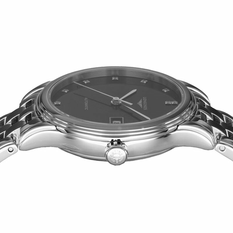 ロンジン 腕時計 LONGINES 時計 フラッグシップ FLAGSHIP レディース 腕時計 ブラック 機械式 自動巻き L4.374.4.57.6 かわいい きれいめ 華奢 上品 カジュアルの画像