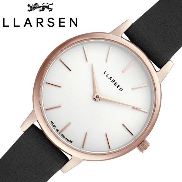 エルラーセン 腕時計 LLARSEN 時計 キャロライン Caroline レディース ホワイト LL146RWBLL