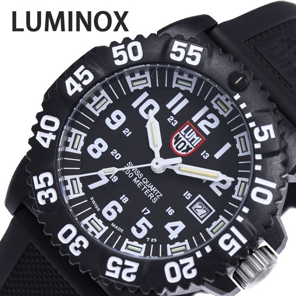 ߥΥå ӻ LUMINOX  ͥӡ 륺 顼ޡ NAVY SEAL COLORMARK 3050  ֥å 3051