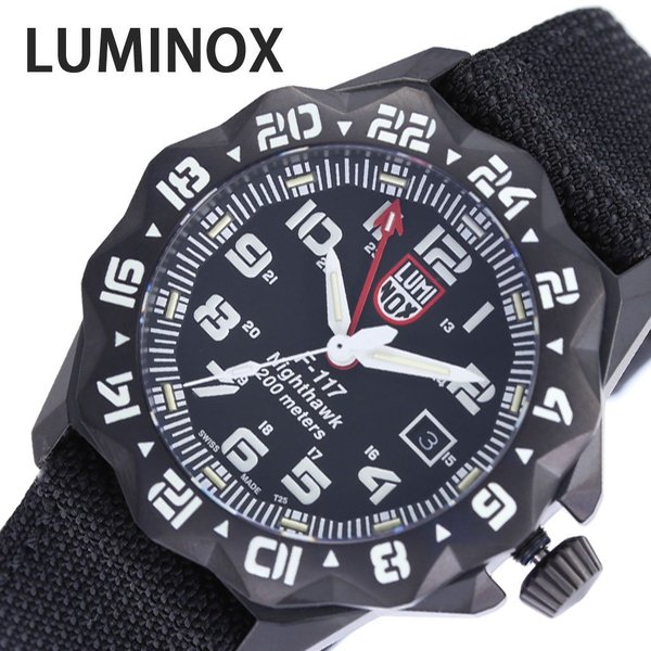 ルミノックス 腕時計 LUMINOX 時計 ナイトホーク F-117 NIGHTHAWK 6420 メンズ ブラック 6421