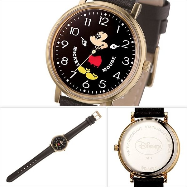 ディズニー ミッキーマウス ウォッチ 腕時計 DISNEY MICKEY MOUSE WATCH 時計 M34-BK-BK レディース メンズ｜hstyle｜03