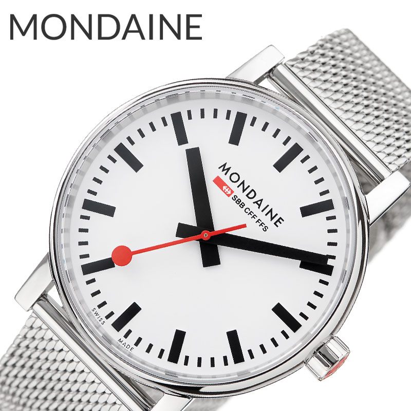 モンディーン 腕時計 MONDAINE 時計 メンズ ホワイト クオーツ MSE