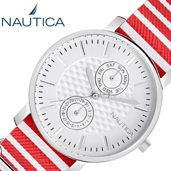 ノーティカ 腕時計 NAUTICA 時計 CORAL GABLES MULTI レディース シルバー NAPCMS901