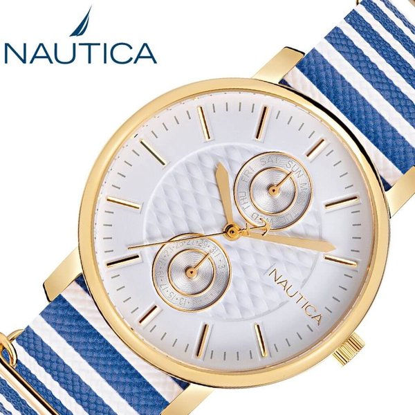 ノーティカ 腕時計 NAUTICA 時計 CORAL GABLES MULTI レディース シルバー NAPCMS904