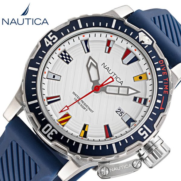 NAUTICA 腕時計 ノーティカ 時計 グレンロックラグーン GLENROCK LAGOON メンズ 腕時計 ホワイト NAPGLF006