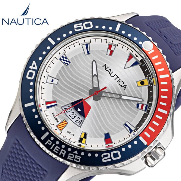 NAUTICA 腕時計 ノーティカ 時計 PIER 25 メンズ 腕時計 ホワイト NAPP25F16
