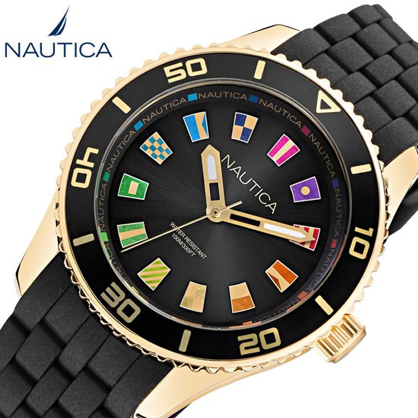 NAUTICA 腕時計 ノーティカ 時計 パシフィックビーチ PACIFIC BEACH LADY レディース 腕時計 ブラック NAPPBF043