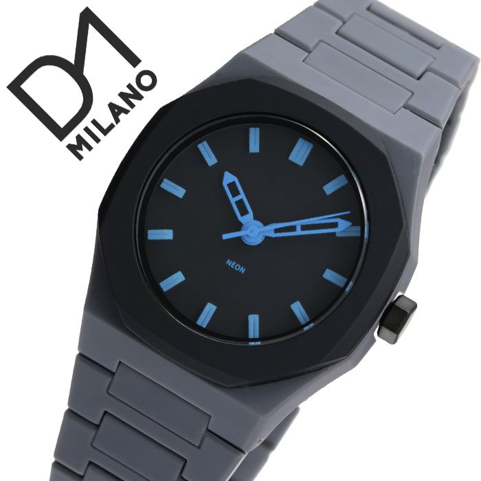 D1 MILANO 時計 D1ミラノ 腕時計 D1MILANO時計 ディーワンミラノ時計 ネオン NEON メンズ レディース ブラック NE02