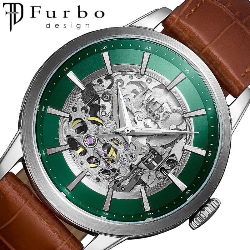 新品　フルボ　FURBO 腕時計NF04W-SSGR スケルトン フルボ 腕時計 Furbo 時計ギア コア GEAR CORE 男性 メンズ 機械式