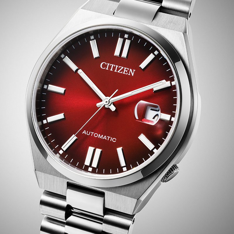 電池切れCITIZEN クォーツ 腕時計 ダークレッド CITIZEN ATTESA ACT Line Shades of Red CC4077-71Z 世界限定1,800本