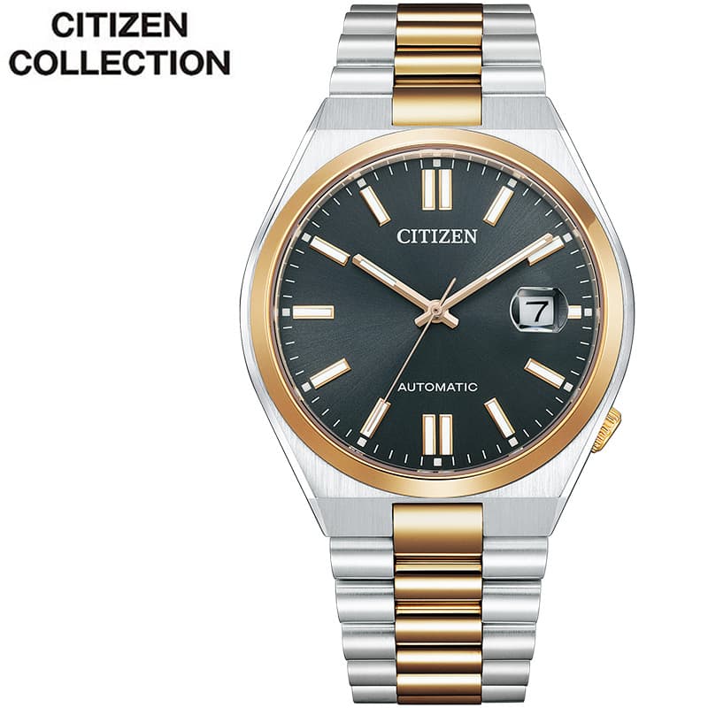 シチズン 腕時計 CITIZEN 時計 ツヨサコレクション CITIZEN COLLECTION TSUYOSA Collection 機械式 自動巻き 綺麗 卒業 入学 進学 研修 退職 NJ0154 80H :NJ0154 80H:腕時計 バッグ 財布のHybridStyle