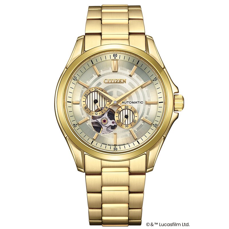 シチズンコレクション メカニカル 「STAR WARS」限定モデル「C-3PO」シチズン CITIZEN NP1013-53P 腕時計 時計 限定 ステンレス メンズ 男性 ゴールド 自動巻きの画像