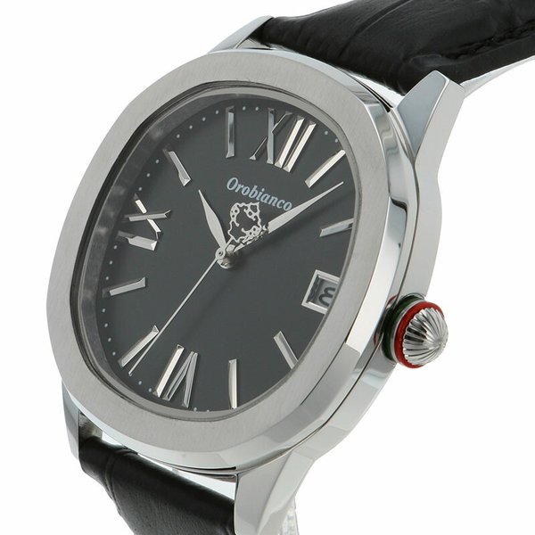 オロビアンコ 時計 Orobianco 腕時計 オッタンゴラ OTTANGOLA メンズ ブラック OR0078-3 ブランド おすすめ ブラック 革ベルト ブラック 大人 かっこいい｜hstyle｜03