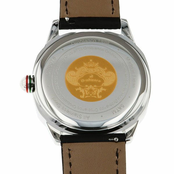 オロビアンコ 時計 Orobianco 腕時計 オッタンゴラ OTTANGOLA メンズ ブラック OR0078-3 ブランド おすすめ ブラック 革ベルト ブラック 大人 かっこいい｜hstyle｜04
