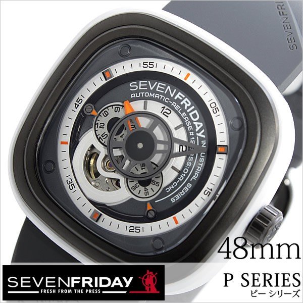 セブンフライデー 腕時計 SEVENFRIDAY 時計 ピー シリーズ インダストリアル ブリー P3-03-BULLY メンズ