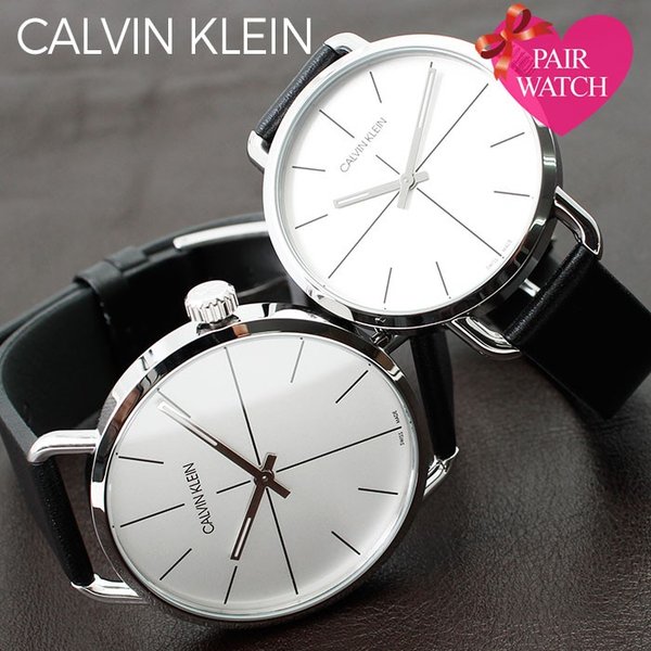 ペアウォッチ カルバンクライン 時計 メンズ レディース CalvinKlein 腕時計 男性 女性 用 シンプル ブラック ホワイト 仕事 スーツ