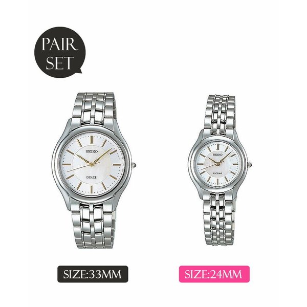ペアウォッチ セイコー ドルチェ エクセリーヌ 腕時計 SEIKO DOLCE&EXCELINE 時計 ドルチェ&エクセリーヌ メンズ レディース ブランド 恋人 カップルの画像