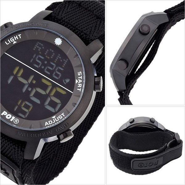 プレイタイム 腕時計 P01 TIME 時計 スーパー デジタル チョコレート