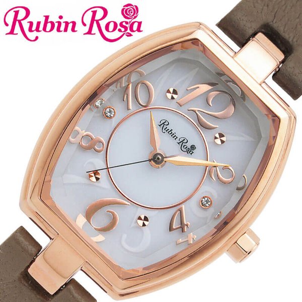 RubinRosa 腕時計 ルビンローザ 時計 レディース 腕時計 ホワイト R018SOLPGW