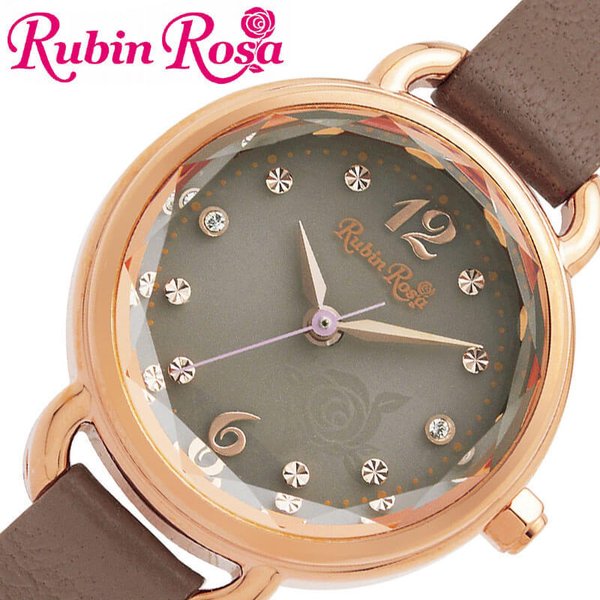 RubinRosa 腕時計 ルビンローザ 時計 レディース 腕時計 ブラウン R019SOLPGY
