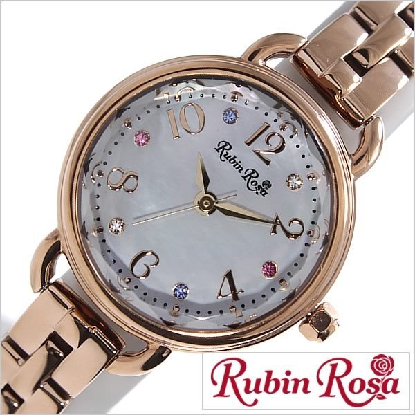 ルビン ローザ 腕時計 Rubin Rosa 時計 R019SOLPWH レディース